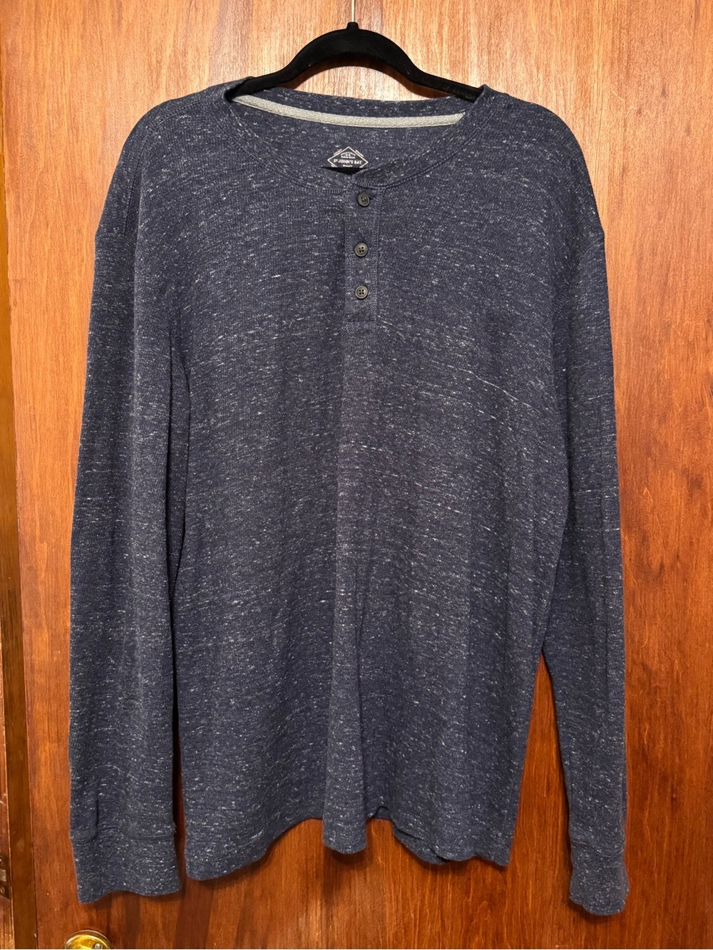St. John’s Bay Men’s Long Sleeve Henley Sweater Size XXL